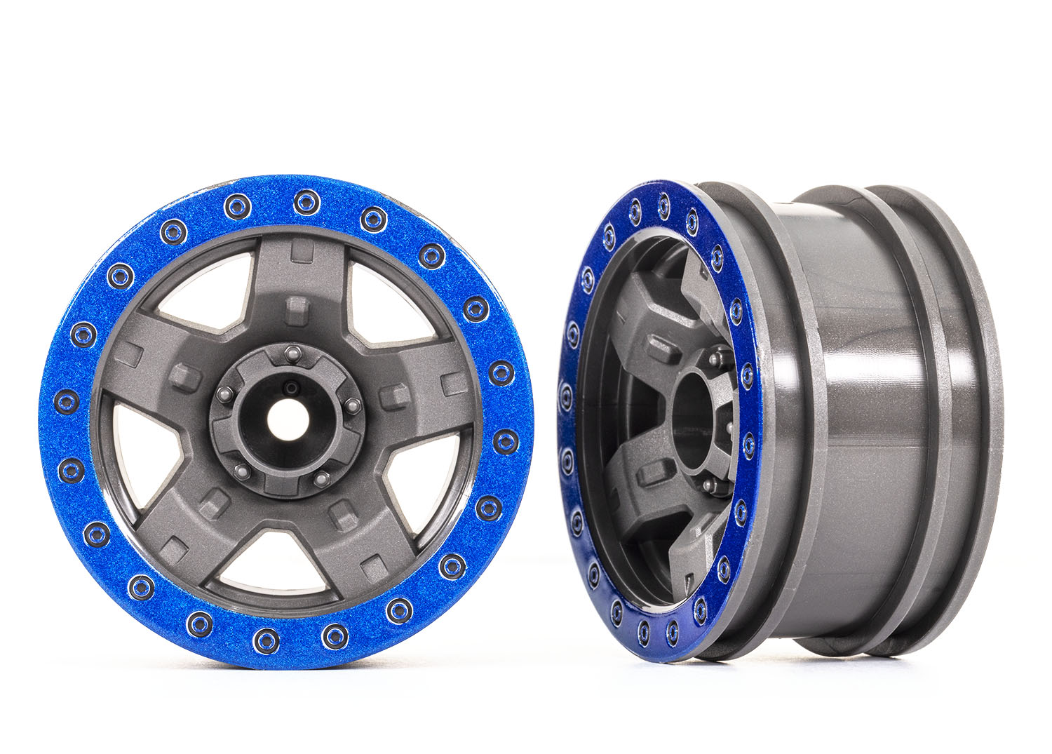 2.2" Blue TRX-4 Sport Wheels (2)