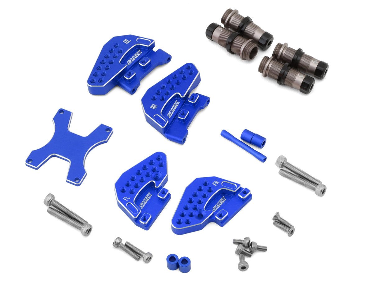 Samix Aluminum Shock Bodies & Plates Set for Traxxas TRX-4M (Hard Coated)