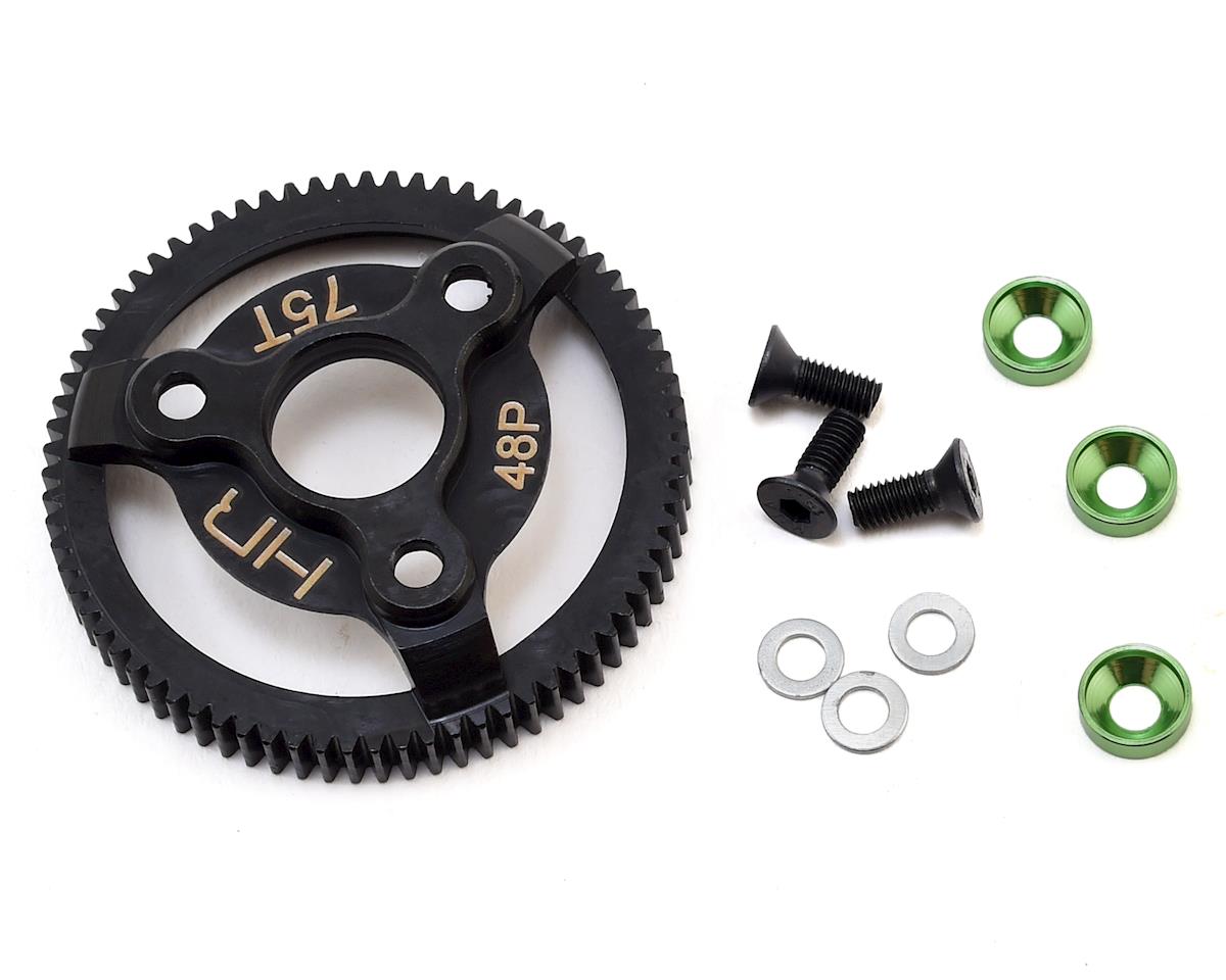 Hot Racing 48P Hardened Steel Spur Gear for Traxxas 2WD (75T)