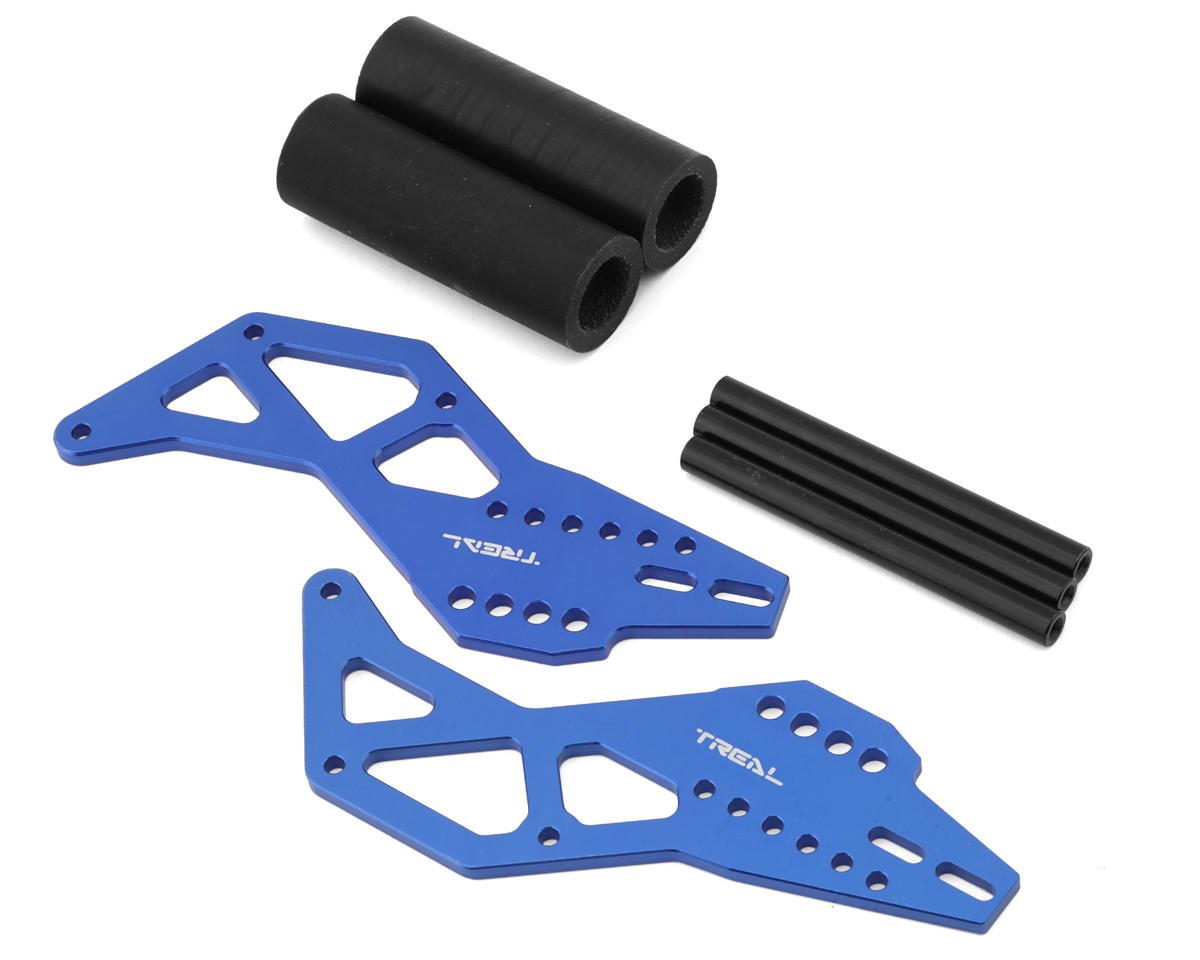 Treal Hobby Losi® LMT™ Aluminum Adjustable STD Wheelie Bar (Blue)