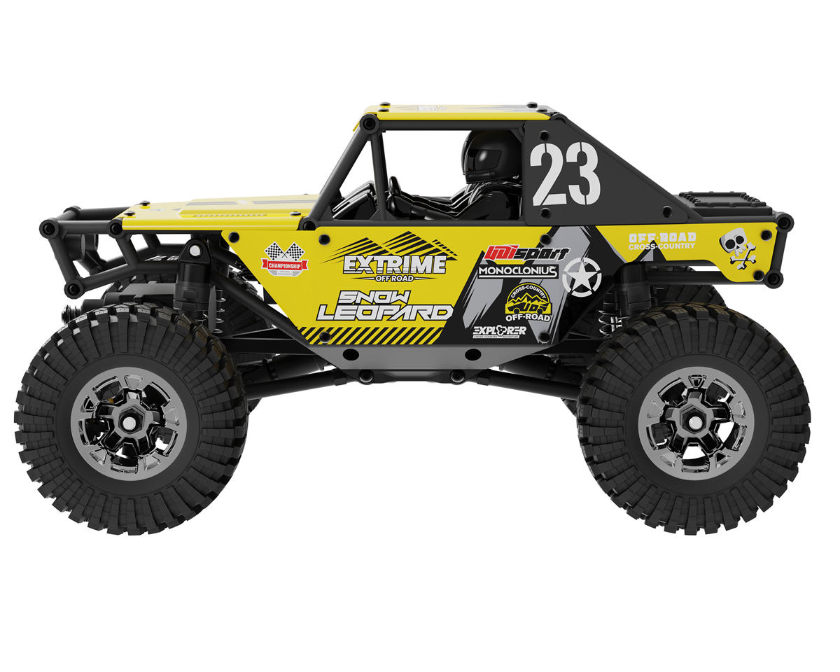 UDI RC UCX24 Snow Leopard 1/24 Brushed RTR Micro Rock Crawler (Yellow)