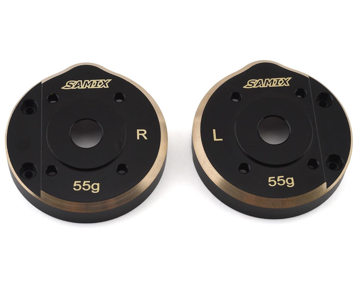 Samix SCX10 III/Capra Brass Portal Covers (55g)