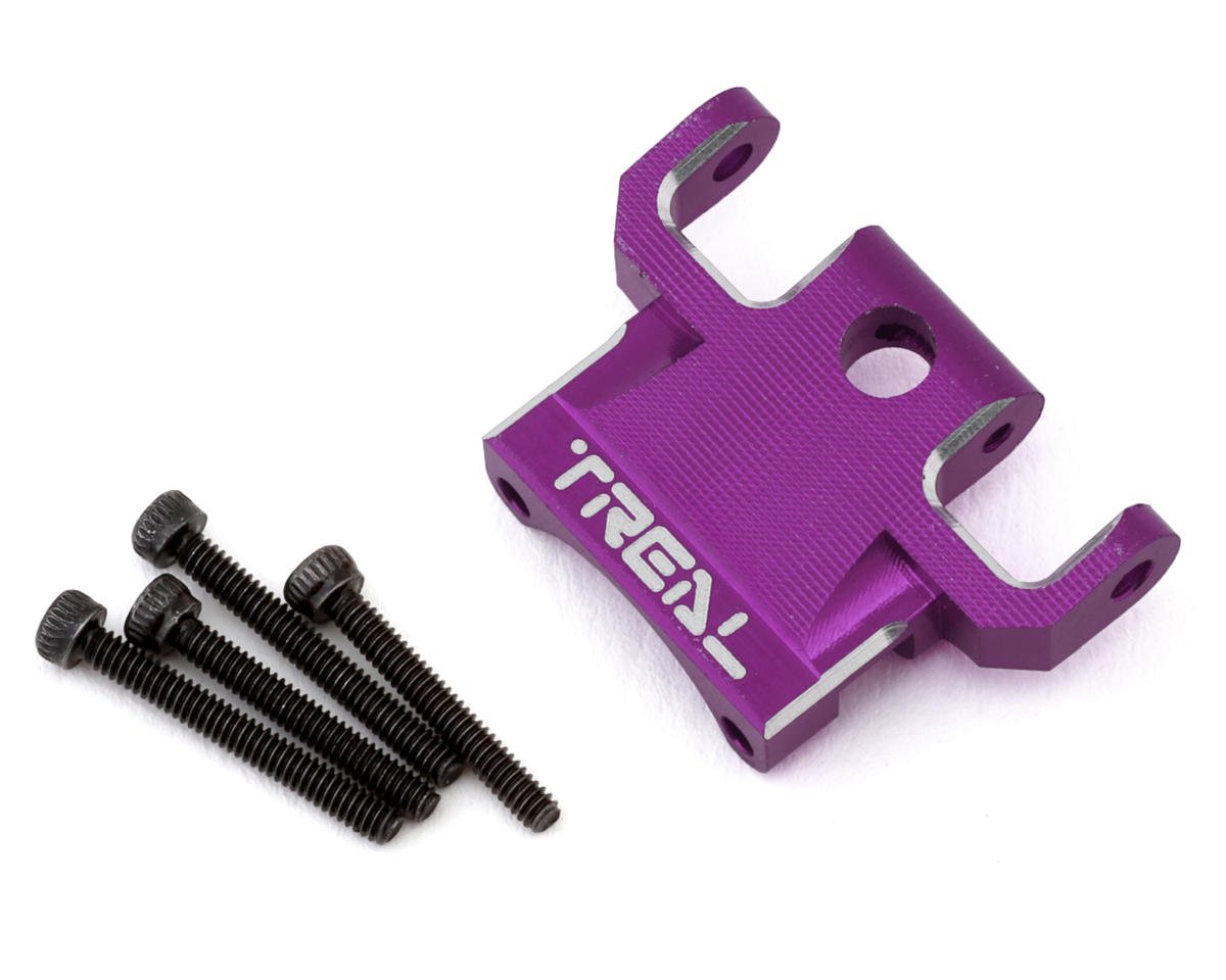 Treal Hobby Axial SCX24 Aluminum Rear Upper Link Mount (Purple)