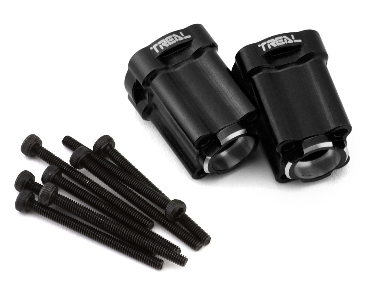 Treal Hobby Losi® Mini LMT 7075 Aluminum Rear Hub Axle Mounts (0°)