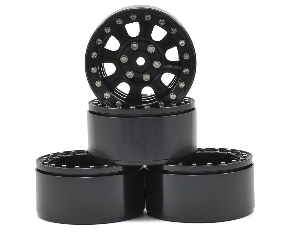 RC4WD Raceline Monster 1.9" Aluminum Beadlock Crawler Wheels (4) (Black)