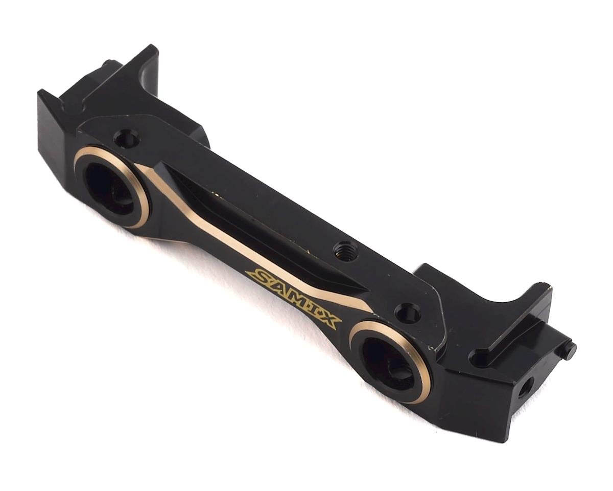 Samix SCX10 II Brass Low Profile Front Bumper Mount (Black)