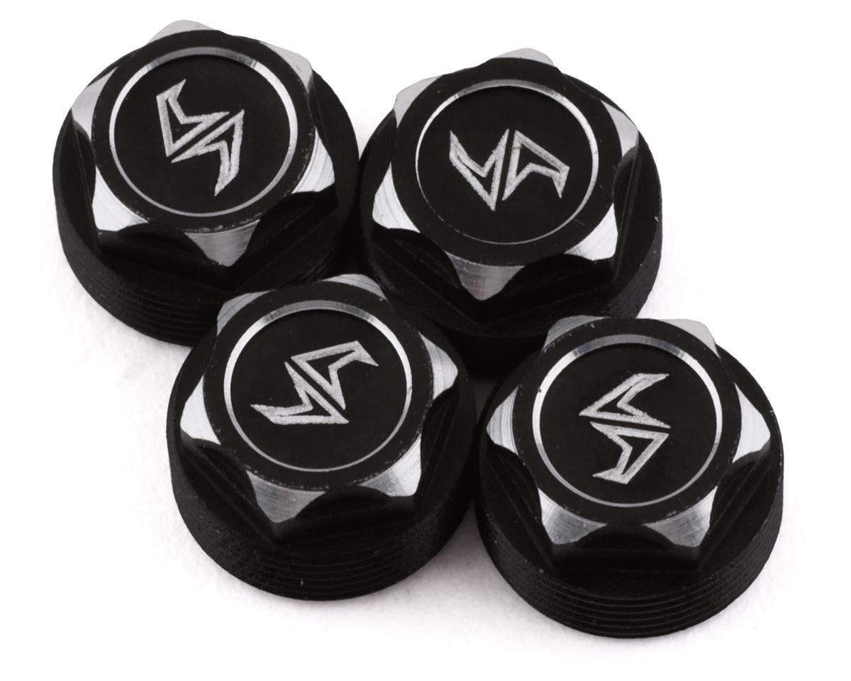 Samix SCX24 Aluminum Scale Wheel Hub (Black) (4)