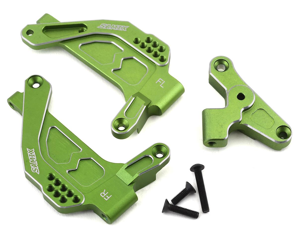 Samix SCX10 III Aluminum Front Shock Plate (2) (Green)