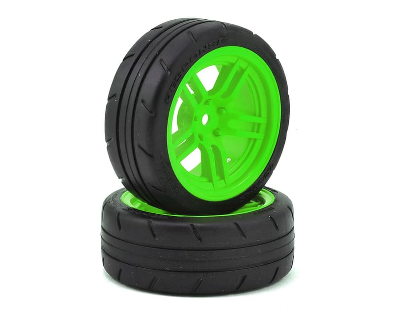 1.9" Green Front Wheels & Response Tires (2)
