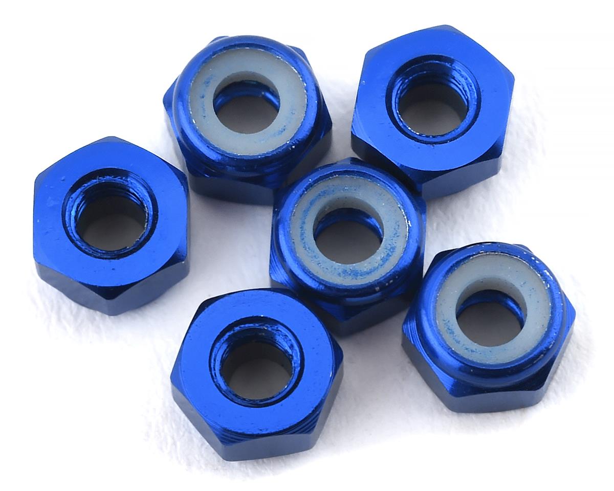 175RC Lightweight Aluminum M3 Lock Nuts (Blue) (6)