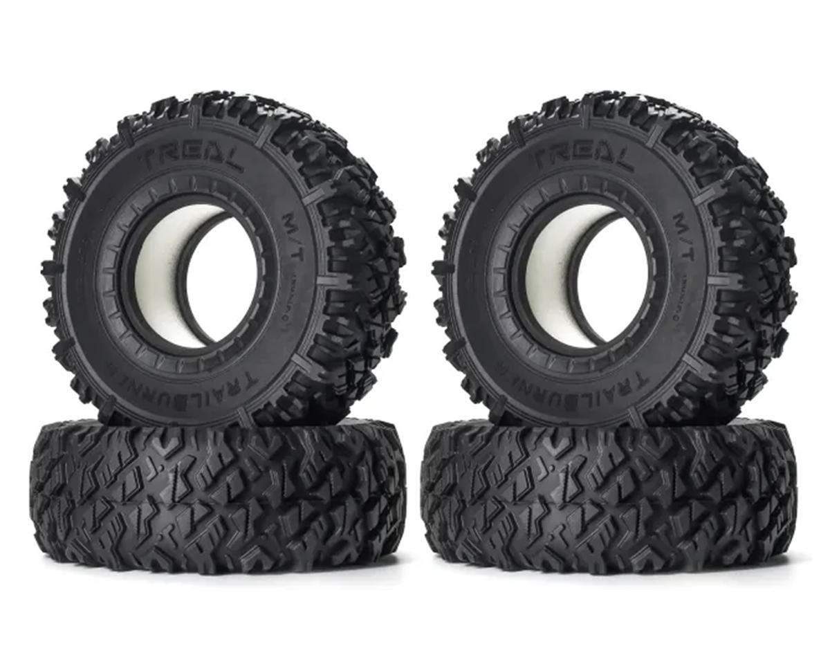 Treal Hobby Trailburner 1.9" Rubber Rock Crawler Tires (4)