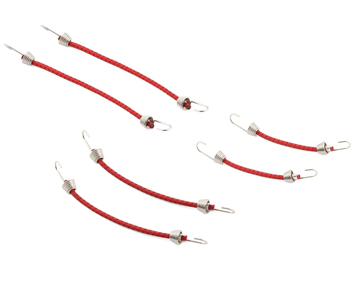 Hot Racing 1/10 Scale Bungee Cord Set (Red/Black) (6)