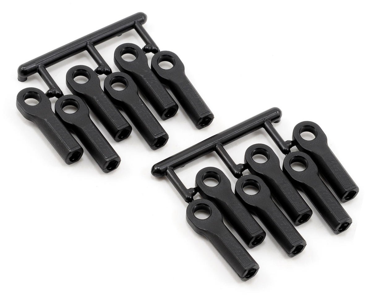 RPM Long Turnbuckle Rod End Set for Traxxas Chassis (Black) (12)
