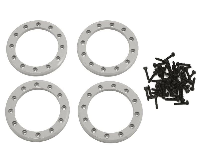 1.9" Satin Aluminum Beadlock Rings w/ Screws (4)