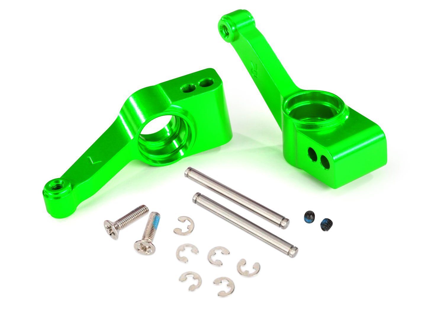 Green Aluminum Axle Carriers (L&R)