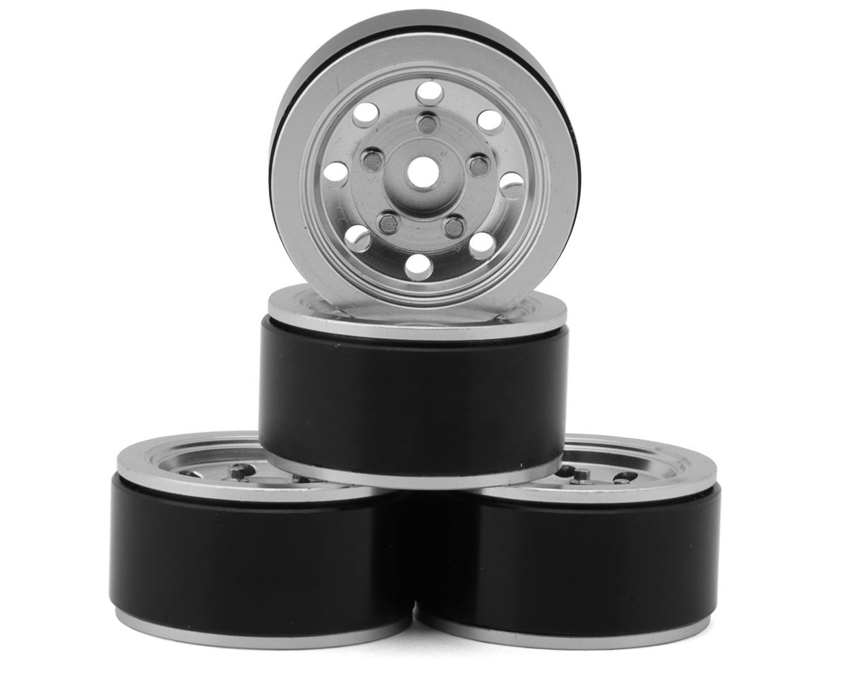 RC4WD Classic 8-Hole V2 1.0" Beadlock Wheels (Silver) (4)