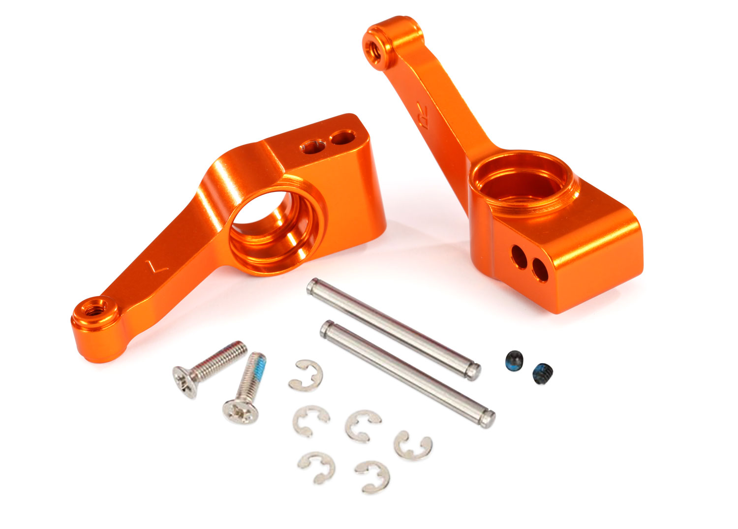 Orange Aluminum Axle Carriers (L&R)