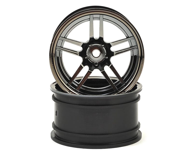 1.9" Black Chrome Split-Spoke Rear Wheels (2)