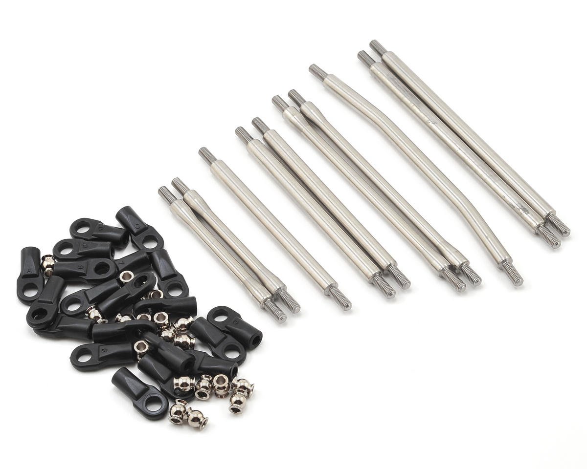 Incision SCX10 II 1/4" Stainless Steel Link Kit (10) (12.3" Wheelbase)