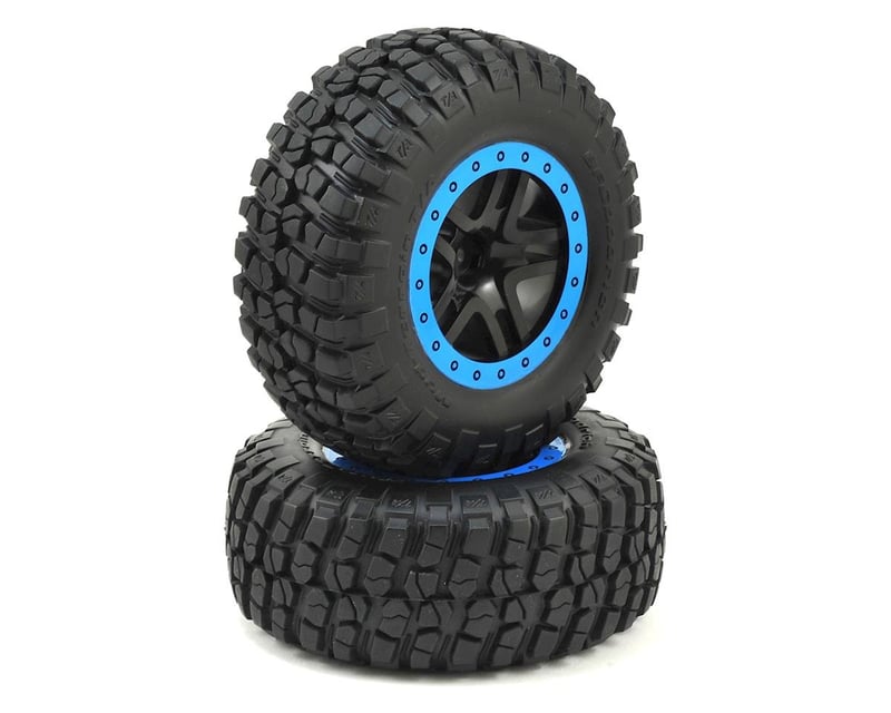 SCT Black & Blue Wheels with BFGoodrich Tires (2)