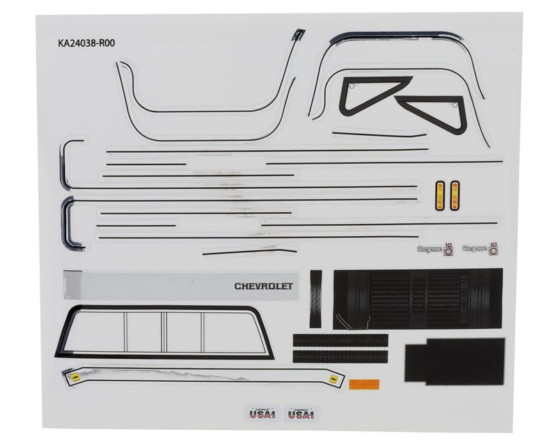 TRX-4M Chevrolet K10 Body Decal Set