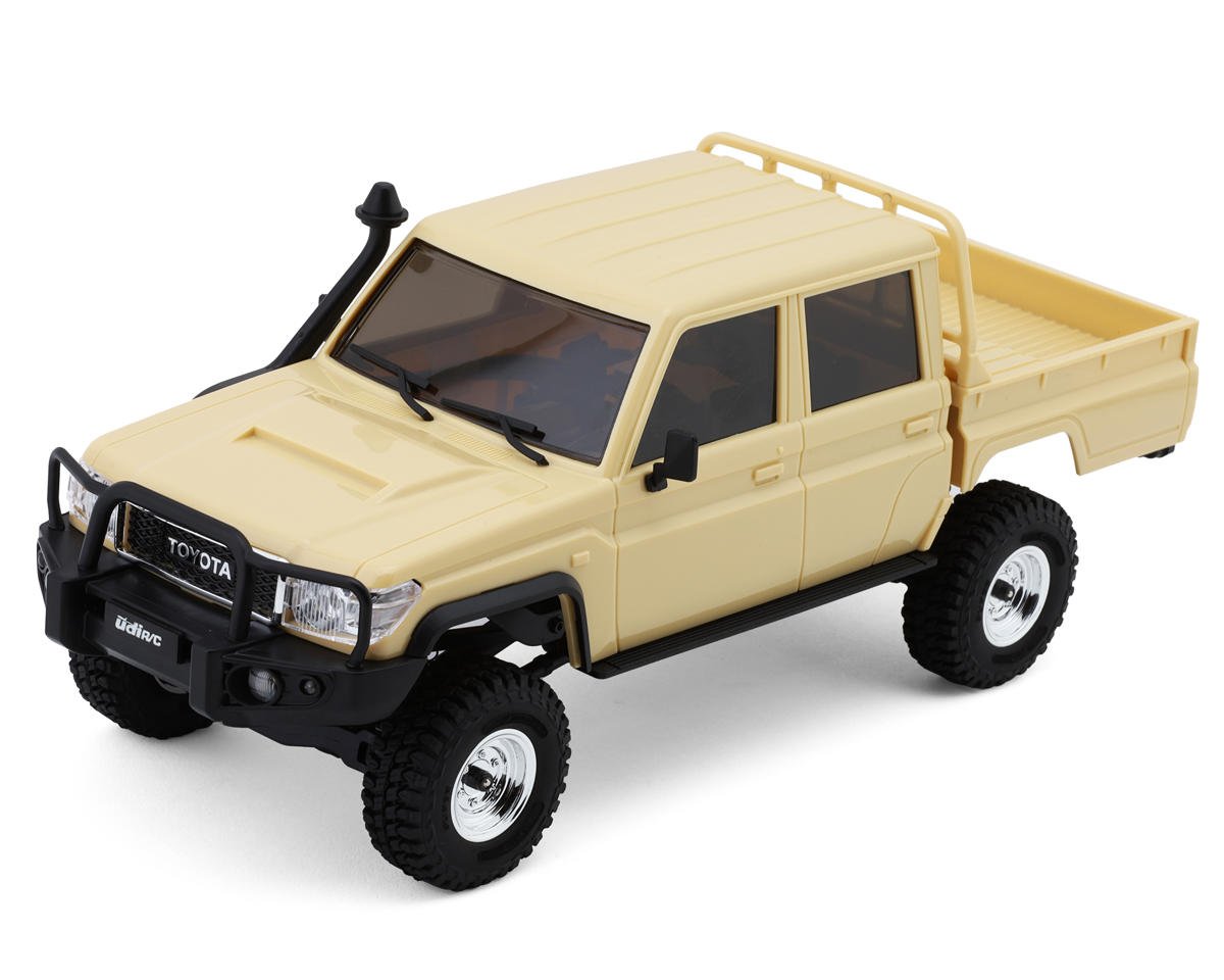 UDI RC UCX18 Pro Toyota Land Cruiser 1/18 RTR 4WD Brushless Rock Crawler (Tan)