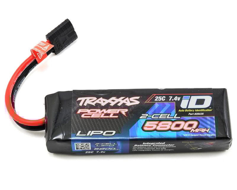 5800 mAh 7.4 Volt 2-Cell LiPo Battery