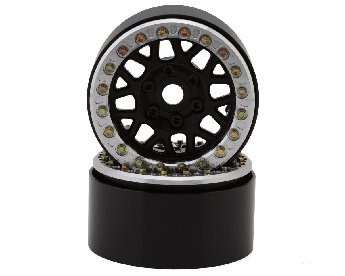 SSD RC 1.9” Slugger Beadlock Wheels (Black) (2)