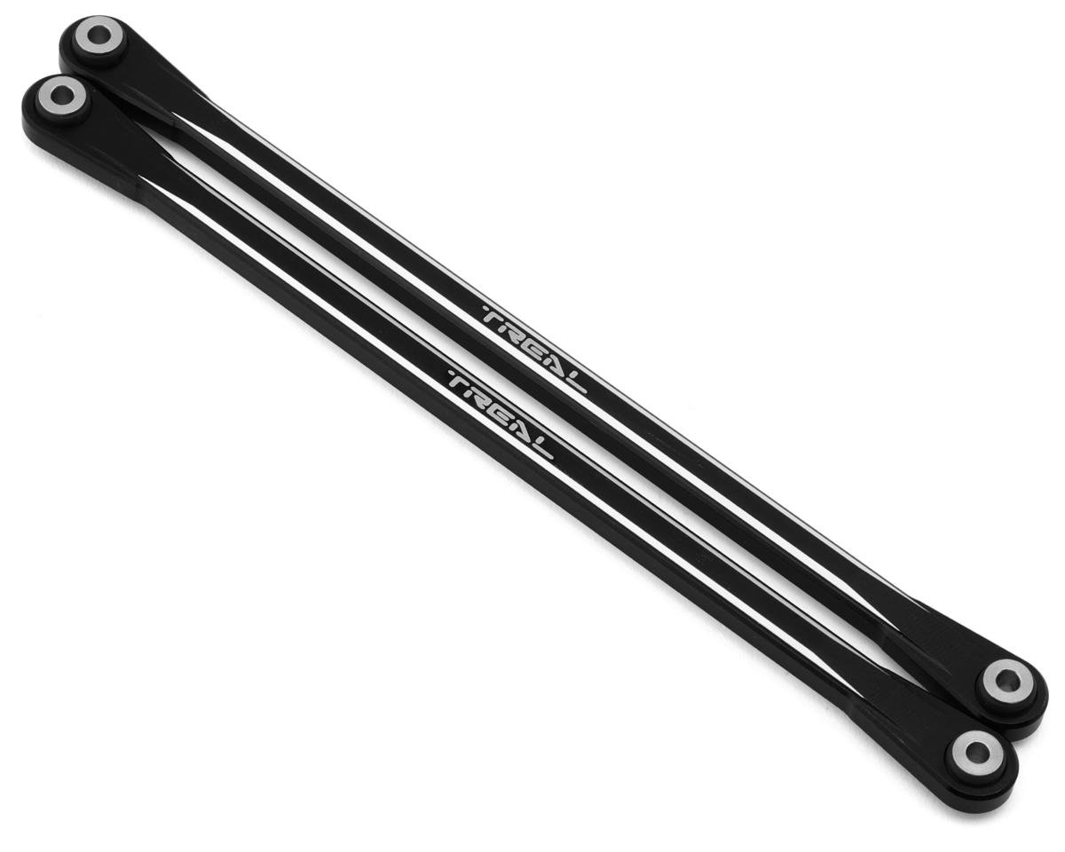 Treal Hobby Losi Hammer Rey U4 Aluminum Rear Upper Link Set (Black) (2)