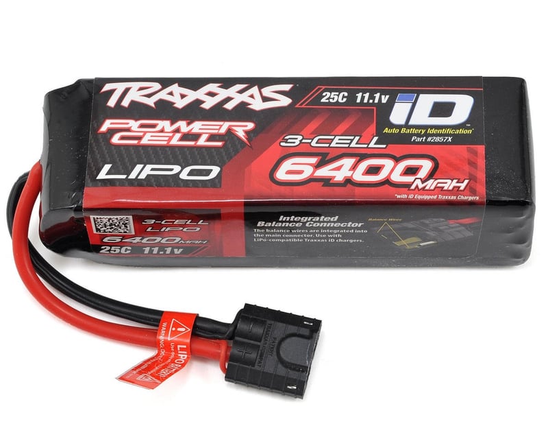 6400 mAh 11.1 Volt 3-Cell LiPo Battery