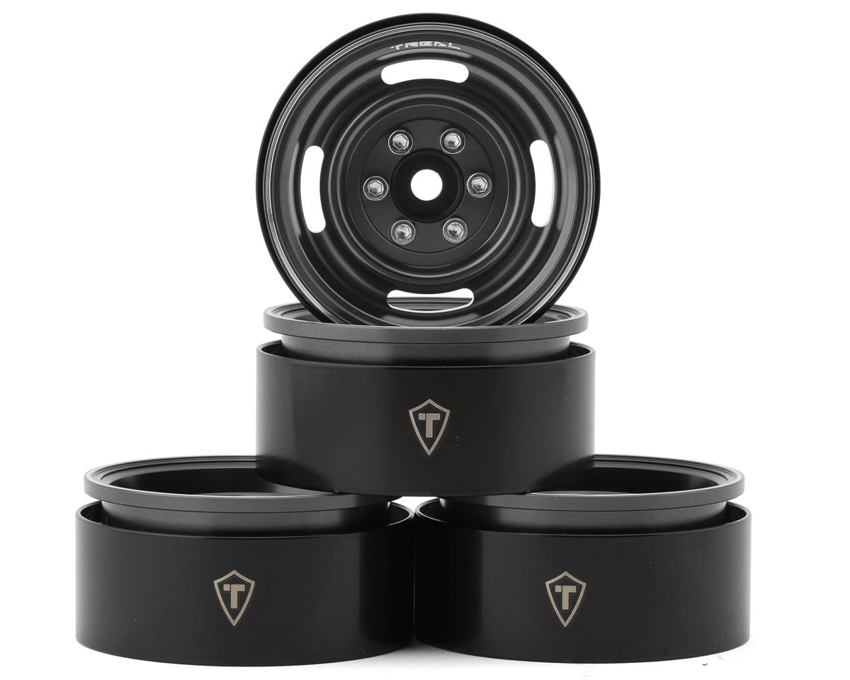 Treal Hobby Type P 1.9" Heavy Duty Vintage Style Wheels (Grey) (4) (127.3g)