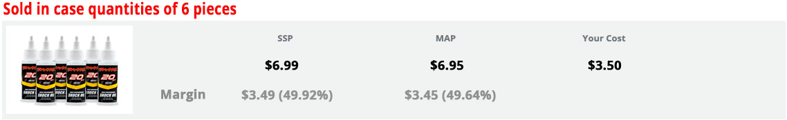 20-wt (200 cSt) Silicone Shock Oil (2 fl.oz)