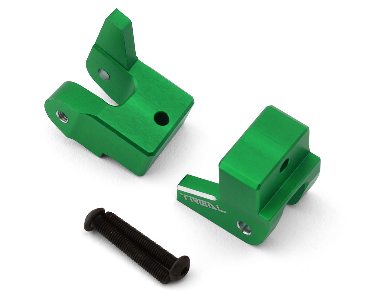 Treal Hobby Losi Hammer Rey U4 Aluminum Rear Lower Link Mount Set (Green) (2)
