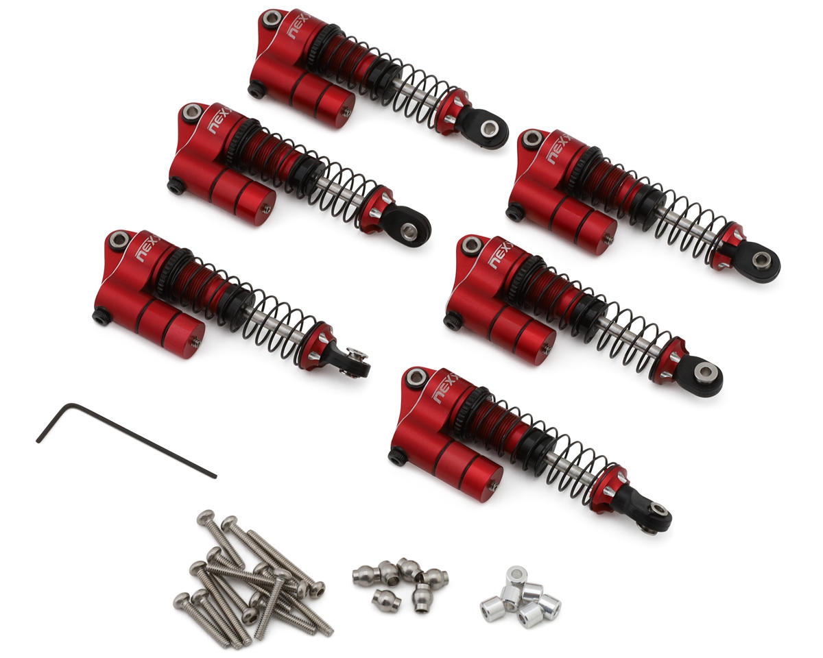 NEXX Racing Hobby Plus Arktos 6x6 Reservoir Aluminum Threaded Oil-Filled Shocks