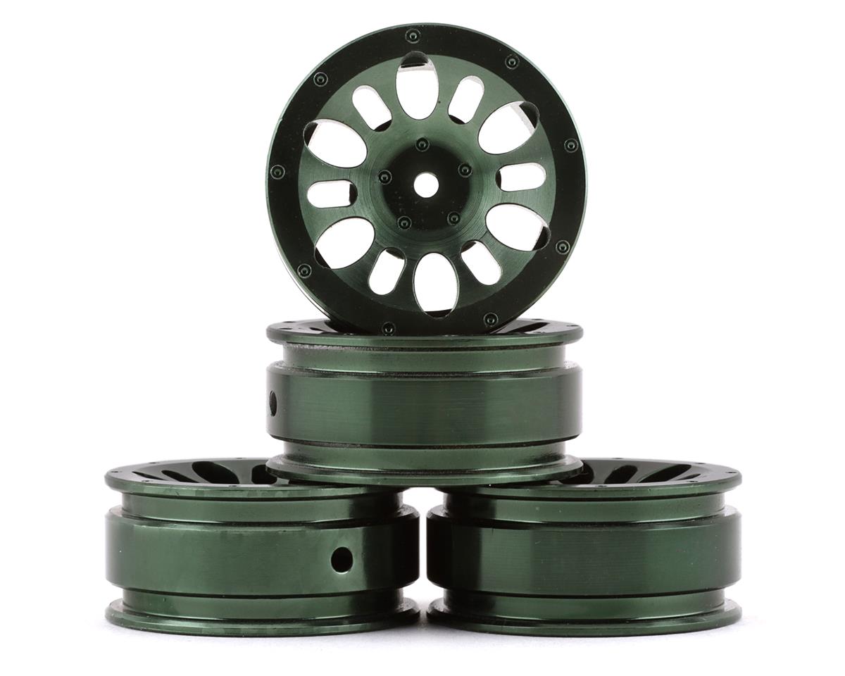 NEXX Racing SCX24 1.0" Aluminum Wheels (Type 2) (Green) (4)