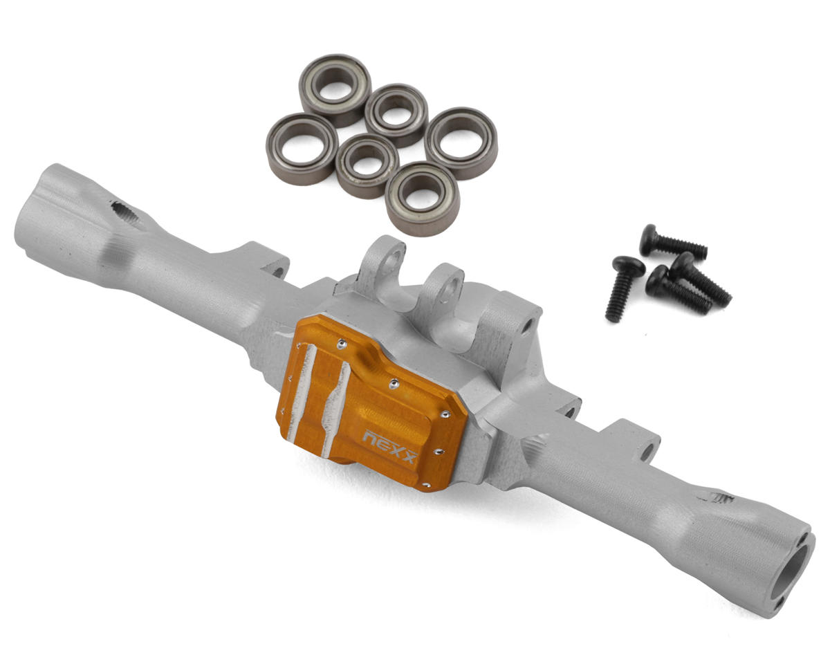 NEXX Racing Aluminum Rear Axle Housing for Traxxas TRX-4M (Silver)