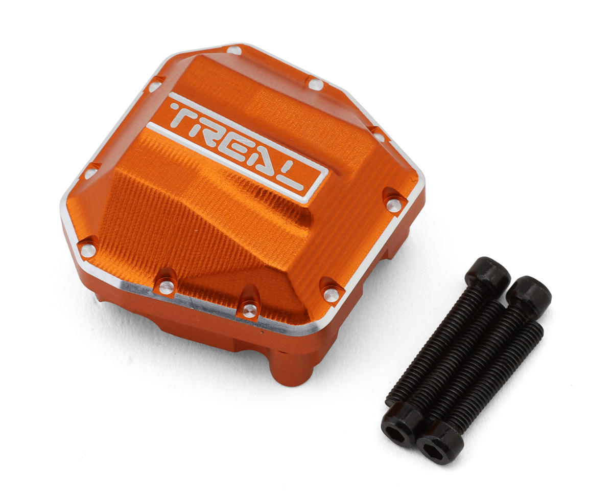 Treal Hobby Axial SCX10 Pro 7075 Aluminum Differential Cover (Orange)