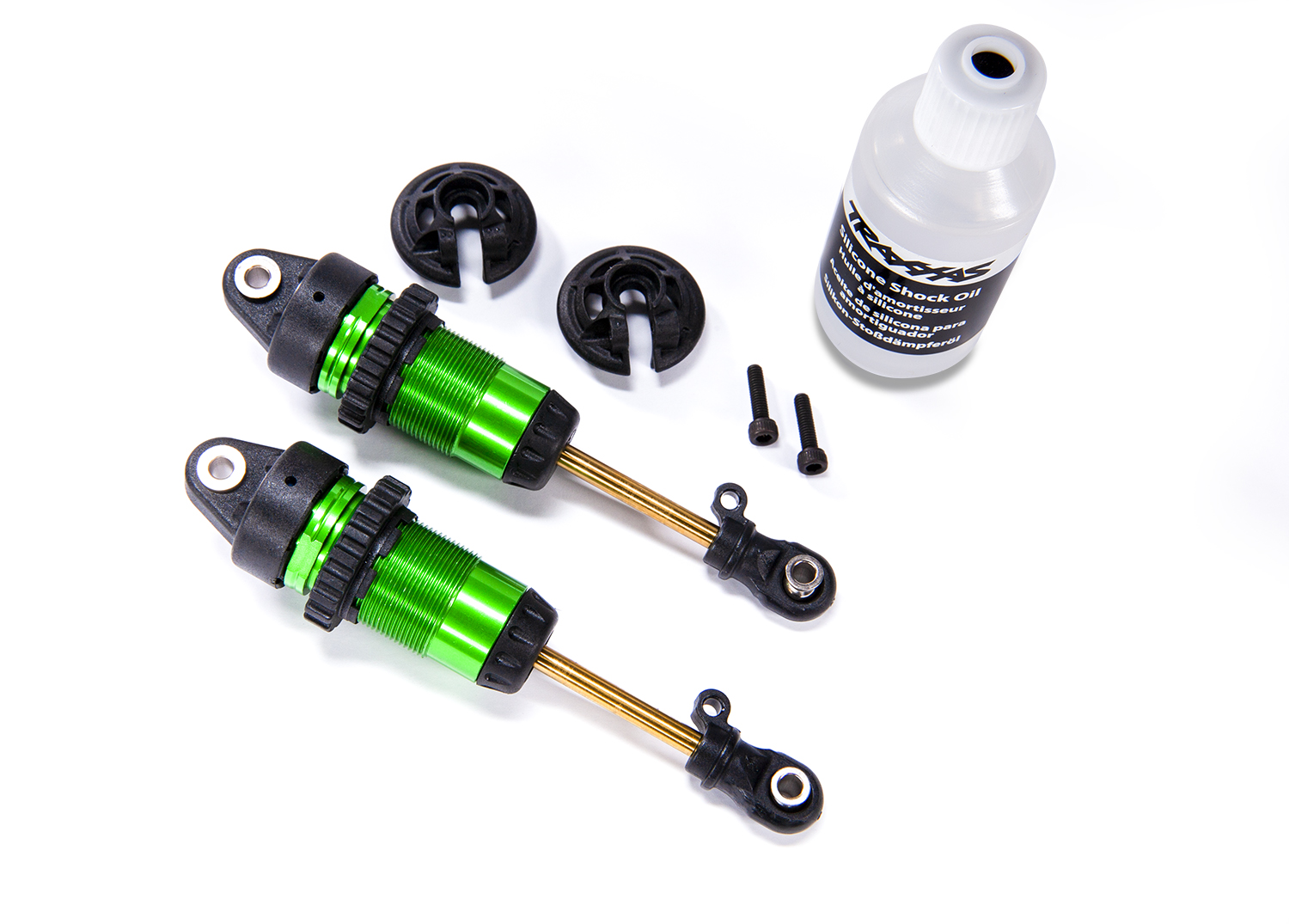 1/10 Green Aluminum Long GTR Shocks (2)