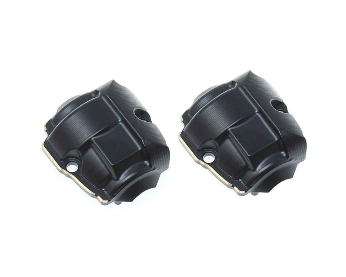 Redcat MT-18/Ascent-18 Aluminum Differential Covers (Black) (2)