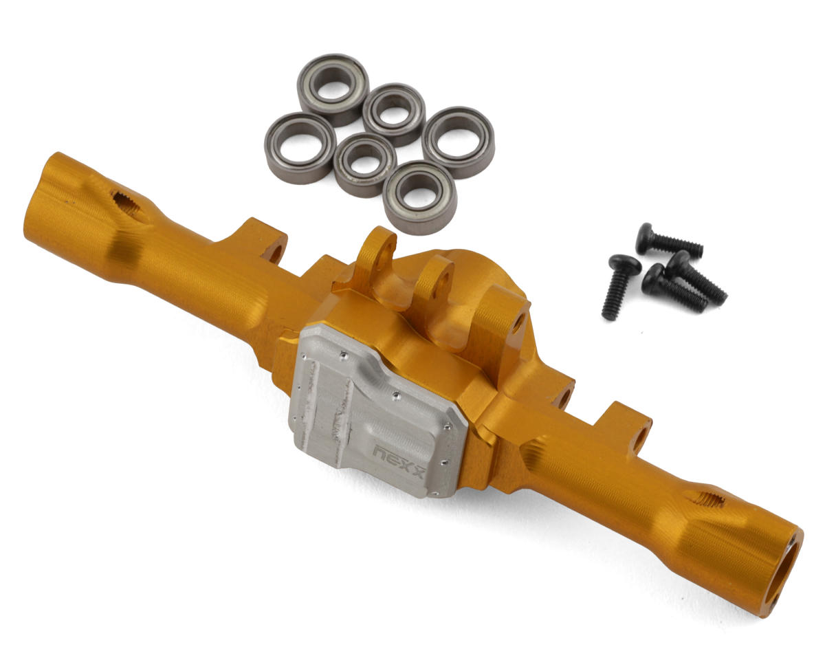 NEXX Racing Aluminum Rear Axle Housing for Traxxas TRX-4M (Gold)