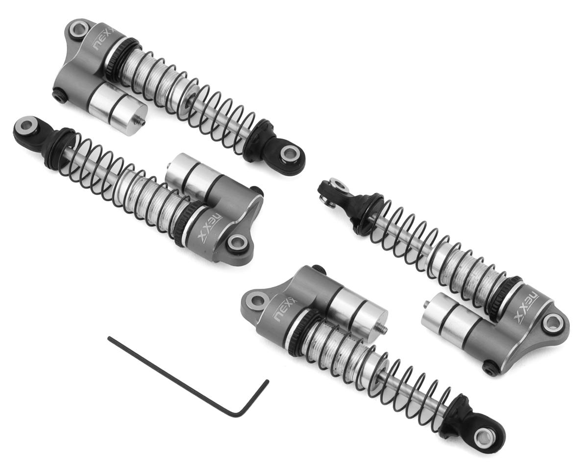 NEXX Racing Reservoir Aluminum Threaded Oil Filled Shocks for Traxxas TRX-4M
