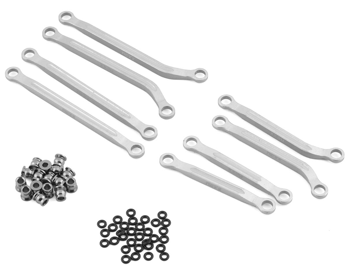 NEXX Racing Aluminum High Clearance Links for Traxxas TRX-4M (Silver)