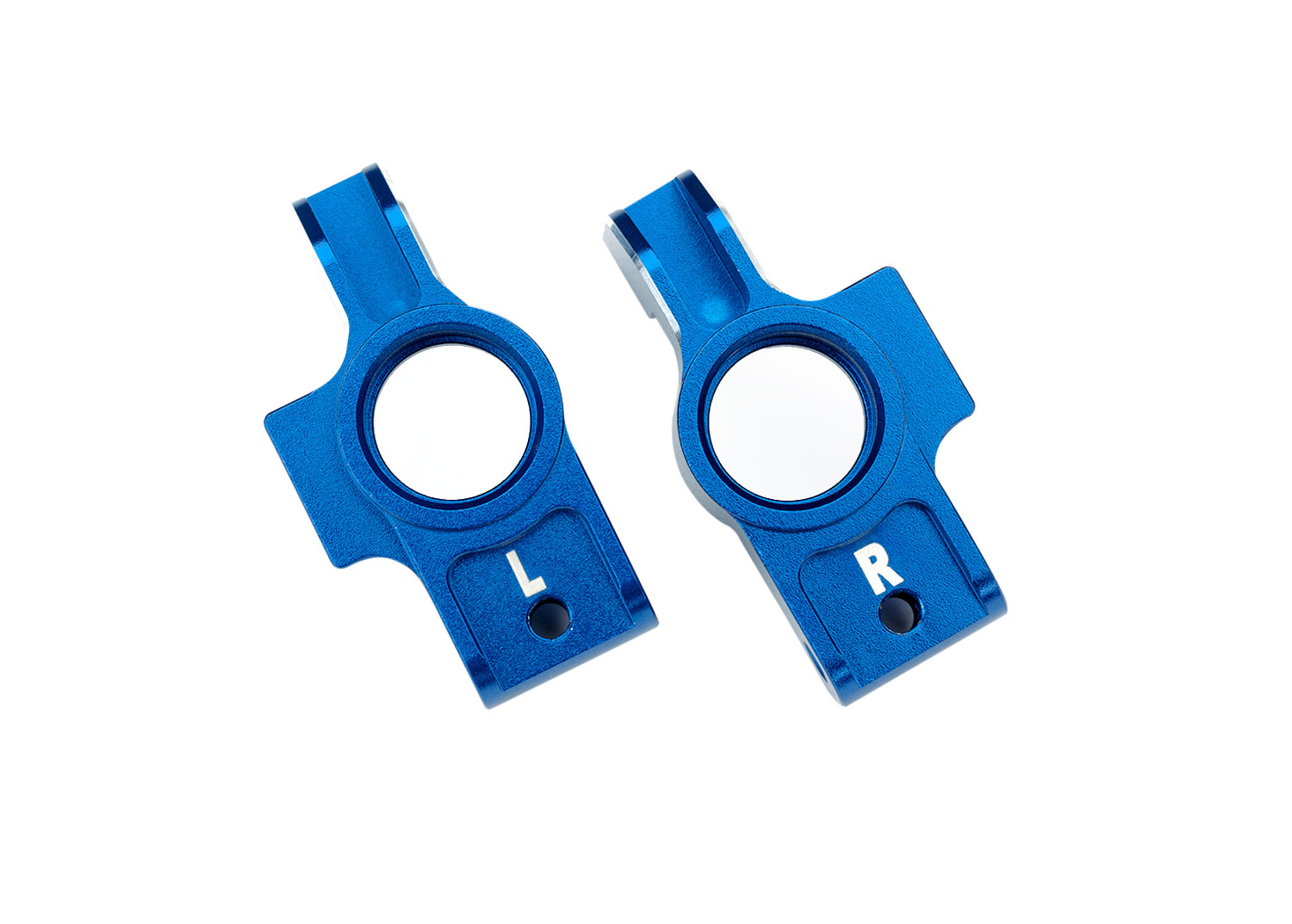 Blue Aluminum Stub Axle Carriers (L&R)
