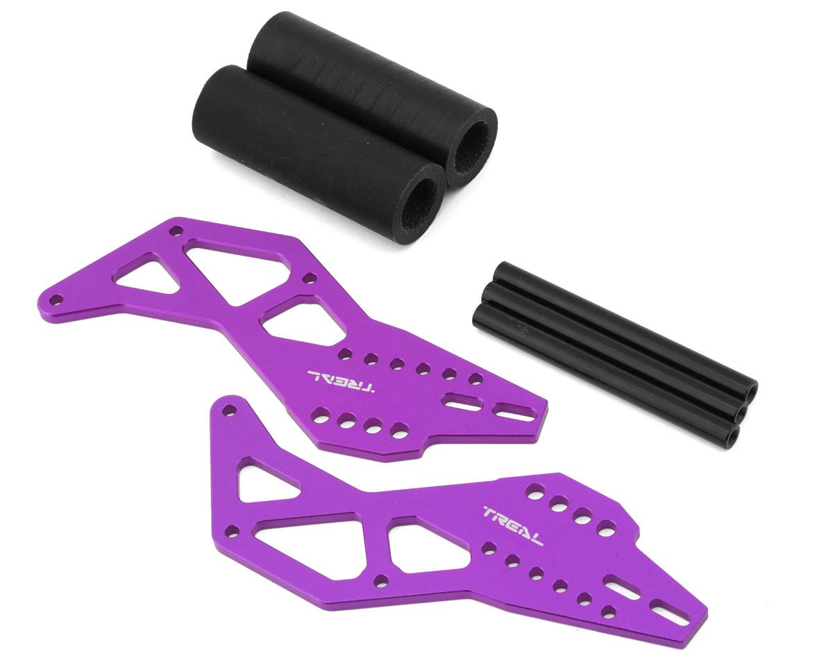 Treal Hobby Losi® LMT™ Aluminum Adjustable STD Wheelie Bar (Purple)