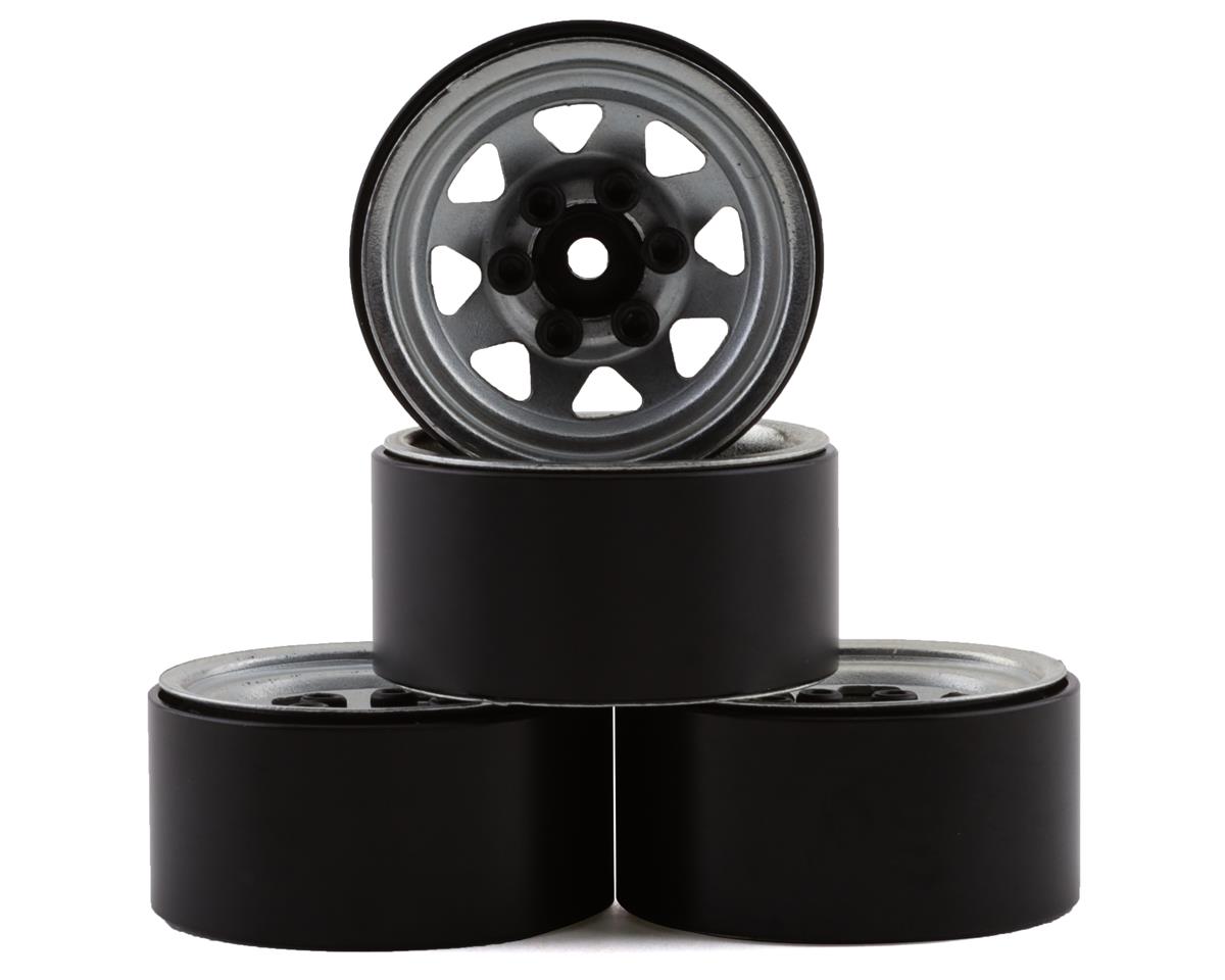 RC4WD Stamped Steel 1.0" Stock Beadlock Wheels (Silver) (4)