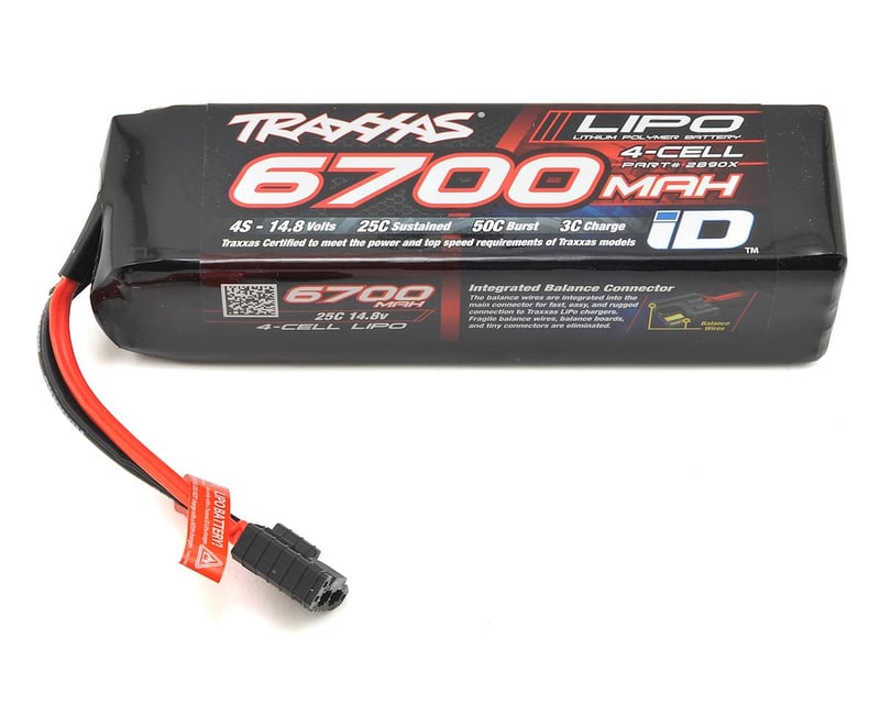 6700 mAh 14.8 Volt 4-Cell LiPo Battery