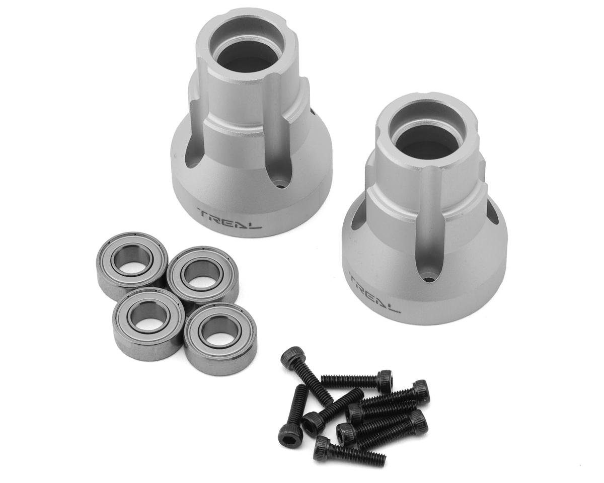 Treal Hobby Losi® LMT™ Aluminum Rear Axle Mounts (Silver) (2) (0°)
