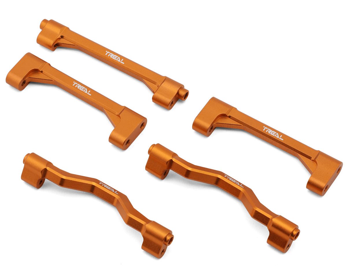Treal Hobby Losi® LMT™ Aluminum Chassis Cross Brace Set (Orange) (5)
