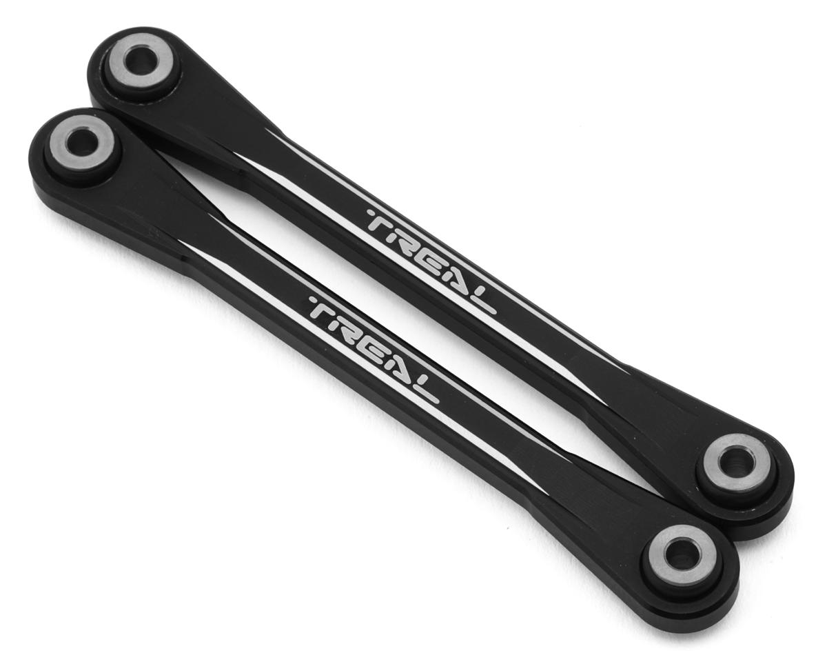 Treal Hobby Losi Hammer Rey U4 Aluminum Front Upper Link Set (Black) (2)