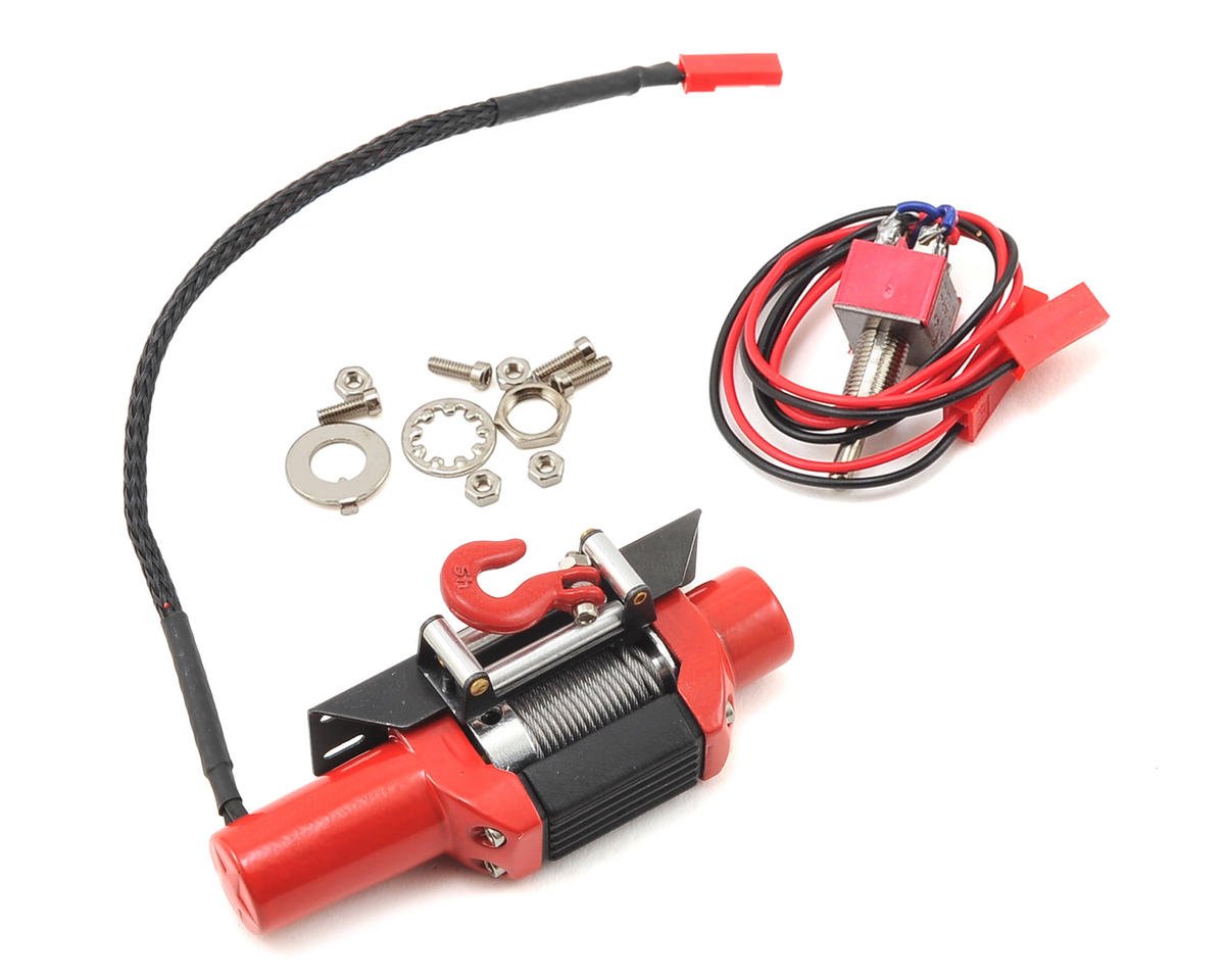 Yeah Racing 1/10 Scale Crawler Aluminum Winch (Red) (Type C)